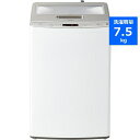 Haier JW-LD75C-W 洗濯機 7.5kg ホワイト JWLD75CW発売日：2022年11月16日●低騒音「DDインバーターモーター」採用帰宅後の夜洗濯や、赤ちゃんがいるご家庭でも安心して洗濯ができます。●クラスNo.1ローデザイン投入口までの高さが80cmと、7kgクラスでもっとも低い全自動洗濯機。重量がある洗濯物でも高く持ち上げずにすむので、出し入れの時の体の負担を抑えます●奥まで手が届きやすい「ソコあさ」当社従来品から洗濯槽の底をより浅く47cmに設計。奥まで手が届きやすいです。●出し入れしやすい「クチひろ」洗濯槽の入り口幅を約36cmと広く設計。毛布などの大きい洗濯物の出し入れがしやすく楽々。●「お急ぎコース10分」らせん状水流×高濃度洗浄で、短時間でもしっかり汚れを落とします。10分で洗濯できるので、忙しい人でもさっと洗濯ができて家事の負担を減らします。●6つのボタンでかんたん操作ボタンの数を6つに抑えたすっきりとした操作パネル。大きな文字で読みやすく、誰でも分かりやすく直感的に使えます。●選べる4段階の音量調節操作音や終了ブザーの音量を4段階で設定可能。お子さまが寝ている時は無音に、洗濯の終了音を聞き逃したくない時には大音量にと、使うシーンに合わせて利用でき便利です。●「ちょっと槽洗浄」洗濯・脱水槽を空の状態で約2分間、軽くさっと洗浄できます。洗濯後に使用することでカビの発生を抑制する効果が期待できます●「チェッカードタンク」と「新型・3Dウィングパルセーター」で洗浄力アップ凹凸で均一な排水穴のチェッカードタンクと新型・3Dウィングパルセーターの強力ならせん状水流でやさしくもみ洗いしながらしっかり洗浄。また、チェッカードパターンの溝効果でムラを抑えてしっかり脱水します。&nbsp;【仕様】消費電力量：46Wh本体重量：34kg本体寸法：幅590mm×奥行575mm×高さ885mm標準洗濯脱水容量：7.5kg標準洗濯時間：35分標準使用水量：105L運転音 洗濯/脱水 ：38dB/42dB対応防水パン（内寸)：幅510mm×奥行560mm