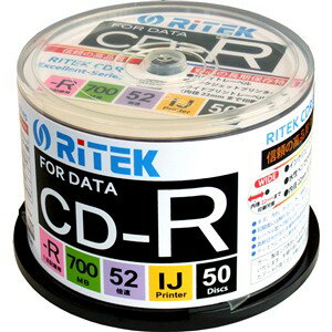 RiTEK CD-R700EXWP.50RTC データ用CD-R 50枚