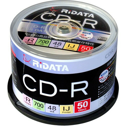RiDATA CD-R700WPX50CK C f[^pCD-R XshP[X50