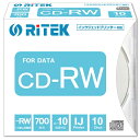 RiTEK CD-RW700.PW10P A データ用CD-RW 700MB 10枚スリムケース ホワイト その1