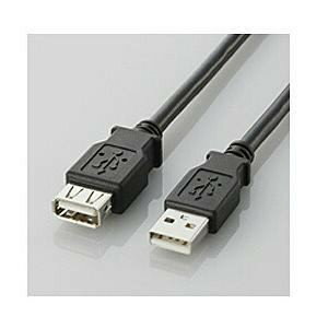 エレコム U2C-E30BK USB2.0延長ケーブル(A-