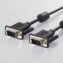 バッファローコクヨサプライBSDCV100BKディスプレイケーブル極細DB15/DB15コア付黒10m(2)