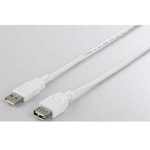 USB2.0延長ケーブル (A to A) 3m ホワイト