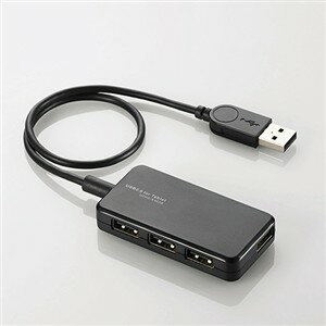 エレコム U2HS-A402BBK 4ポートUSB2.0ハブ