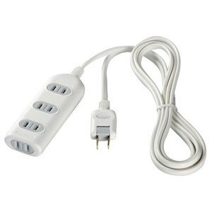 バッファロー BSTAPSH2410WH 電源タップ シャッター付(4個口・1m) ホワイト