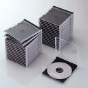 エレコム CCD-JSCN30BK Blu-ray/DVD/CDケース(標準/PS/1枚収納/30パック) ブラック