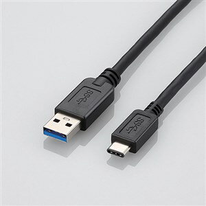 エレコム USB3-AC15BK USB3.1ケーブル(A-TypeC) ブラック 1.5m 1