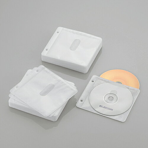 ケース エレコム CD DVD CCD-NBWB120WH 