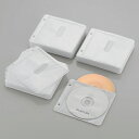 ケース エレコム CD DVD CCD-NBWB240WH Blu-ray CD DVD対応不織布ケース 2穴 ホワイト 120枚(両面収納)