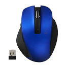 ナカバヤシ MUS-RKF129BL BlueLED 無線マウス Z 5ボタン Mサイズ 2.4GHz ブルー(2)