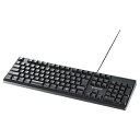 バッファロー BSKBCG300BK USB&PS/2接続 有線ゲーミングキーボード ブラック