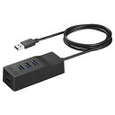 USBハブ バッファロー USB 3.0 セルフパワー BSH4A110U3BK USB3.0セルフパワーハブ 上挿し／4ポートタイプ ブラック