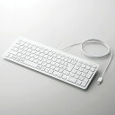エレコム TK-FCP097WH 有線薄型コンパクトキーボード(2)