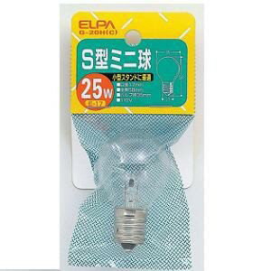 ELPA G-20H(C) S型ミニ球 25W E17 クリア