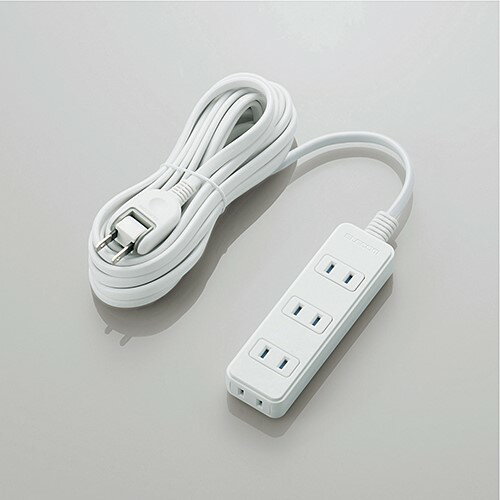 エレコム T-ST02N-2450WH シャッタータップ 4個口 5m ホワイト