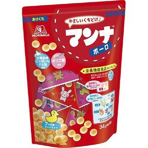 森永製菓 マンナ ポーロ (34g) 【栄養機能食品】の商品画像