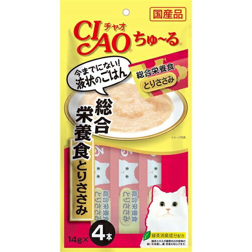 いなばペットフード チャオちゅーる総合栄養食とりささみ 14g×4 1