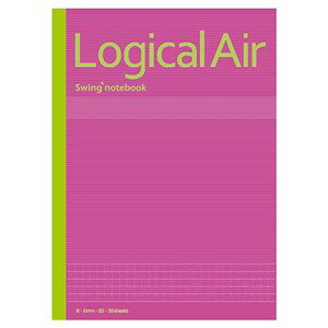 ナカバヤシ ノ-B546B-P ロジカルエアー(軽量ノート)B5 ロジカルB罫(6mm) ピンク