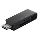バッファロー BSCRD05U2BK どっちもUSBコネクター採用USB2.0対応カードリーダーライター/ブラック(2)
