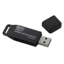 オーム電機 PC-SCRW3-K マイクロSD+SD用リーダー USB 33in1 ブラック