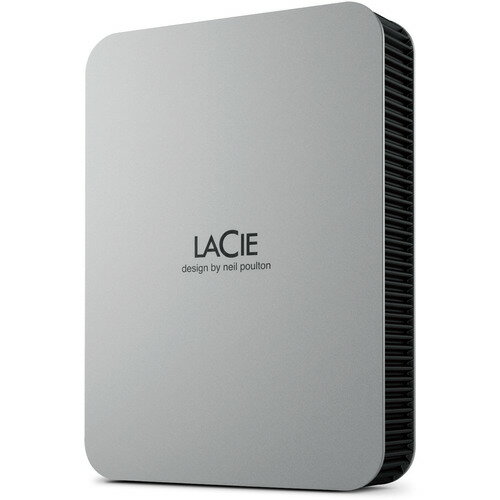 エレコム STLP4000400 LaCie 外付けHDD 4TB ポータブル Mobile Drive ムーン シルバー