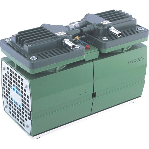 アルバック 単相100V ダイアフラム型ドライ真空ポンプ 全幅156mm DA-60D