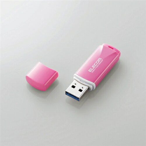 【推奨品】エレコム MF-HTU3B032GPN キャップ式USB3.2 Gen1メモリ ピンク 32GB