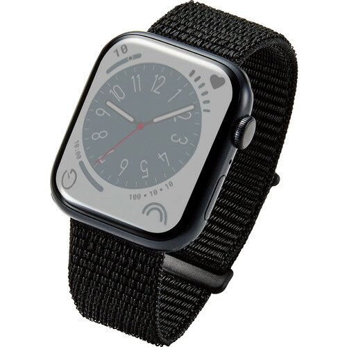 エレコム AW-45BDFBBK Apple Watch 49/45/44/42mm/バンド/ファブリック/ブラック AW45BDFBBK エレコム AW-45BDFBBK Apple Watch 49/45/44/42mm/バンド/ファブリック/ブラック AW45BDFBBK