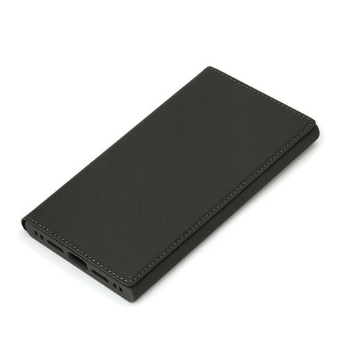 樂天商城 - PGA PG-23BGF05BK iPhone15Pro ガラスフリップケース スクエアデザイン Premium Style ブラック PG23BGF05BK
