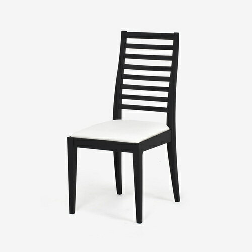 大塚家具 秋田木工 ダイニングチェア「N005」ブナ材 WLBK色／張地 PVC IV2(アイボリー)色 【※AR対応】