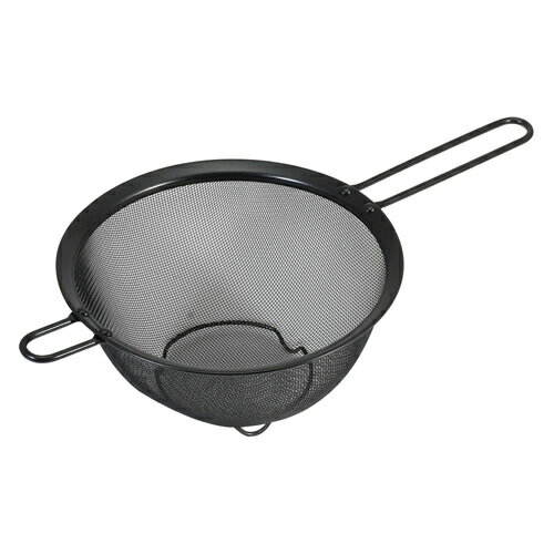 SKWシリコーンステンストレーナーザル18CM足付き ブラック