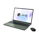 NEC PC-N1675HAE ノートパソコン LAVIE N16 オリーブグリーンPCN1675HAE発売日：2024年2月15日●AMD製プロセッサー搭載の高性能ノートZen3＋アーキテクチャを採用して処理効率と消費電力のバランスに優れた「AMD Ryzen 7 7735U プロセッサ」を搭載。定評のあるグラフィック性能を活かしてクリエイティブな作業やゲームなどで優れた処理性能を発揮。さまざまな作業をスムーズに行うことができます。さらに、ブルーレイディスクドライブとテンキーを搭載し、使いやすさも重視したモデルです。●見やすいWUXGA IPS液晶＆高音質サウンド高精細で広くて見やすい「16.0型 WUXGA IPS液晶」で映像の世界に集中して動画や写真をより快適に楽しめます。サウンド機能は、コンテンツに合わせて最適な音質に調整する「ヤマハ製 AudioEngine」を搭載。ネット動画の視聴はもちろん、オンライン会議の音声もクリアな音質でより快適に行えます。メモリは高速DDR5メモリ（16GB）、ストレージには、高速かつ省電力で衝撃に強いSSD（PCIe）を約512GB搭載。電源オンからすばやく快適に操作でき、高画質な写真データの編集もスムーズに行えます。●快適にタイピングできる「こだわりのキーボード」打ちやすい「こだわりのキーボード」は、適度な傾斜がつくことで入力しやすくなる「リフトアップヒンジ」や、タイピング音で周囲に迷惑をかけない静音設計を採用。また、パスワード不要ですばやくサインインできるWindows Hello対応 指紋認証センサを搭載。本体カラーは、日常のインテリアになじむオリーブグリーンです。&nbsp;【仕様】OS：Windows 11 HomeCPUメーカー：IntelCPU型番：Ryzen 7 7735Uコア数・クロック：8コア16スレッドメモリ(標準)：16GBメモリ(最大)：32GBストレージ：512GBグラフィック：Radeon 680M Graphics(内蔵)画面サイズ：16.0インチ解像度：1920x1200タッチパネル：非対応スタイラスペン規格：非対応カメラ解像度：1080p生体認証：指紋認証無線LAN：Wi-Fi6E(802.11a/b/g/ac/ax)有線LAN：1GbE搭載ドライブ：BDXL対応Blu-rayドライブOffice系ソフト：Microsoft 365 Basic + Microsoft Office Home & Business 2021