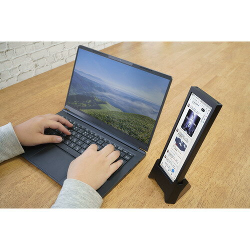 INBES VM-784 縦置き・横置き対応 付属のケーブル1本で簡単接続 7.8インチPC用サブモニター　CHOIMONI