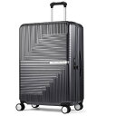 SWISS MILITARY(スイスミリタリー) SM-O328 GRAY GENESIS(ジェネシス) スーツケース 76cm 無料預入 105L 5cm拡張 TSAロック スーツケースカバー・ネームタグ付 ダークグレー