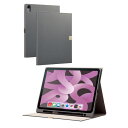 エレコム TB-A23MWVJMGY フラップケース ソフトレザー &me iPad Air 10.9インチ 第5/第4世代 (2022/2020年) 用 チャ...