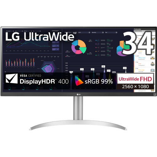 LG 34WQ650-W ビジネス&ゲーミング ウルトラワイドモニター [34型／IPS／100Hz／sRGB 99%／HDR／3年保証] 34WQ650W