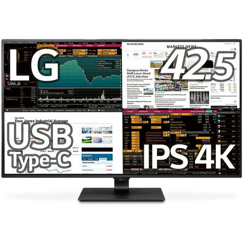 【4K】LG 43UN700-BAJP モニター [42.5型／ノングレア／IPS／HDR／フリッカーセーフ／リモコン] 43UN700BAJP