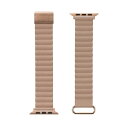 PGA PG-AW41MG03BE Apple Watch 41/40/38mm用 PUレザーマグネットバンド ベージュ(2)