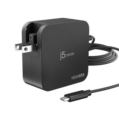 j5 create JUP25102 102W GaN採用 PD3.0 USB-C 2-Port Wall Charger