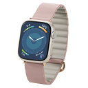 エレコム AW-41BDLMAGPN Apple Watch用 &me ソフトレザーバンド(マグネットタイプ) アッシュピンク