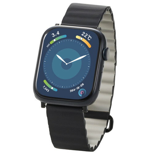 エレコム AW-45BDLMAGBK Apple Watch Ultra 2 / Ultra / SE用ソフトレザーバンド(マグネットタイプ) ブラック エレコム AW-45BDLMAGBK Apple Watch Ultra 2 / Ultra / SE用ソフトレザーバンド(マグネットタイプ) ブラック