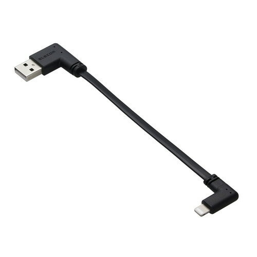 エレコム MPA-UALLL01BK モバイルバッテリー用ケーブル USB-A - Lightning USB2.0 0.1m L字 フラット スマホ・タブレット対応 ブラック エレコム MPA-UALLL01BK モバイルバッテリー用ケーブル USB-A - Lightning USB2.0 0.1m L字 フラット スマホ・タブレット対応 ブラック