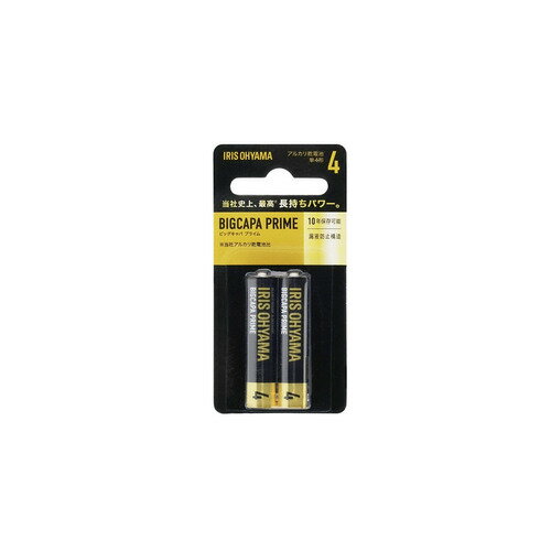 アイリスオーヤマ LR03BP/2B アルカリ乾電池 BIGCAPA PRIME 単4形 2本 アイリスオーヤマ LR03BP/2B アルカリ乾電池 BIGCAPA PRIME 単4形 2本