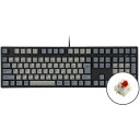 プリンストン iKBC製 JIS 112 キー メカニカルキーボード(GATERON/赤軸リニア) IK-CD108-G/RD-BK