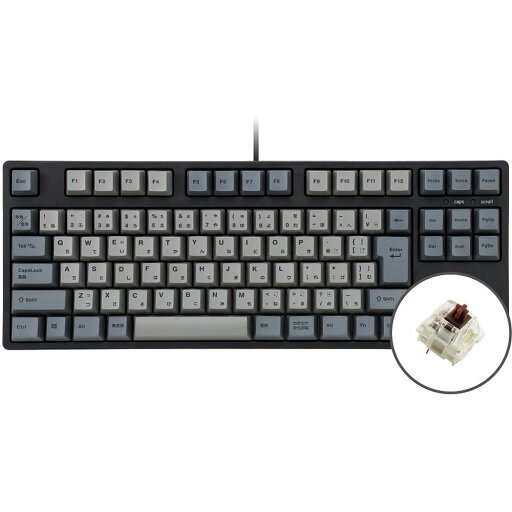 プリンストン iKBC製 JIS 91キー メカニカルキーボード(GATERON/茶軸タクタイル) IK-CD87-G/BR-BK プリンストン iKBC製 JIS 91キー メカニカルキーボード(GATERON/茶軸タクタイル) IK-CD87-G/BR-BK