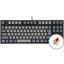 プリンストン iKBC製 JIS 91キー メカニカルキーボード(GATERON/赤軸リニア) IK-CD87-G/RD-BK