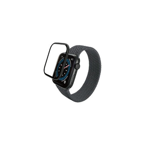エレコム AW-23EFLGFALBK Apple Watch SE 第2世代・SE・Series 6 40mm 対応 ガラスフィルム アルミフレーム 高透明 治具付 ブラック エレコム AW-23EFLGFALBK Apple Watch SE 第2世代・SE・Series 6 40mm 対応 ガラスフィルム アルミフレーム 高透明 治具付 ブラック