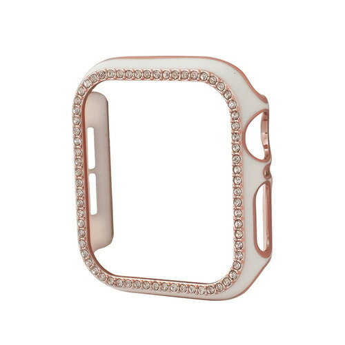 GAACAL W00065WR5 APPLE WATCH 7-9 41MM スワロフスキーフレーム ホワイトローズゴールド GAACAL W00065WR5 APPLE WATCH 7-9 41MM スワロフスキーフレーム ホワイトローズゴールド