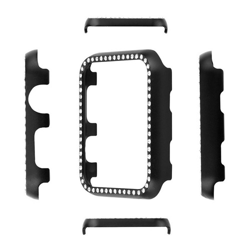 GAACAL W00290BK2 APPLE WATCH 4-6/SE1-2/40MM メタリックスワロフスキーフレーム ブラック GAACAL W00290BK2 APPLE WATCH 4-6/SE1-2/40MM メタリックスワロフスキーフレーム ブラック