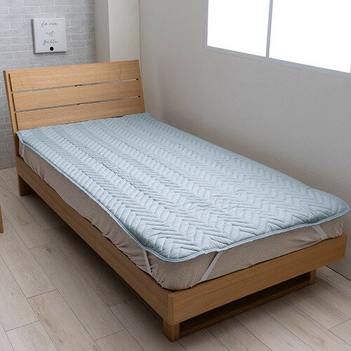 イケヒコ・コーポレーション ベッドパッド防ダニ シングル 幅:100cm 奥行:200cm グレー